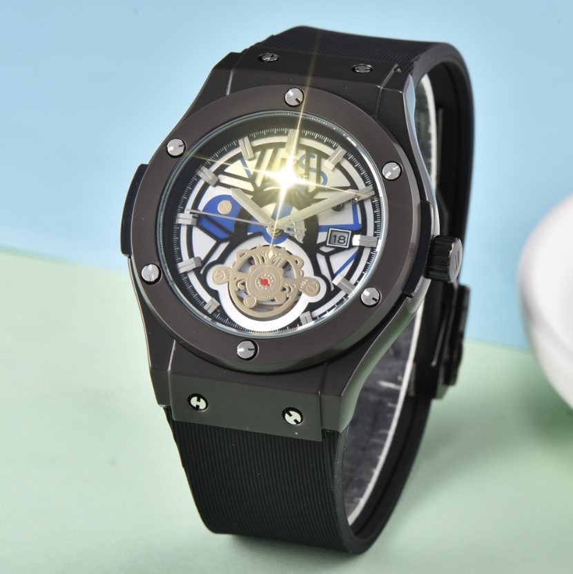 2026 NEW Luxury mens womens watches HUBLOity Quartz High quality tourbillon watch Rubber strapluminous gifts men stainless steel Wristwatches montre #91