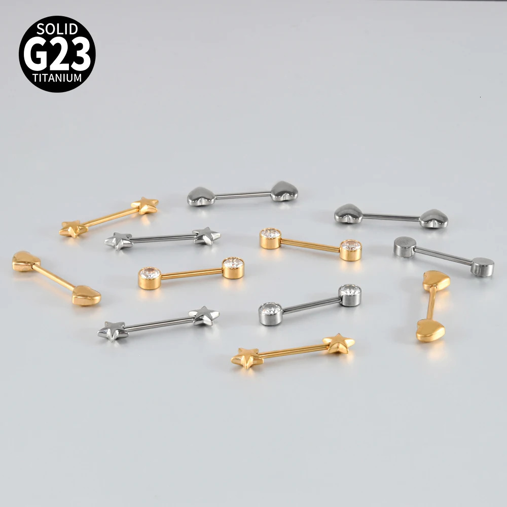 2pcs Cone Opal Nipple Shiled Bars Piercing 14G Internally Thread Sexy Mamilo Piercings Barbell Piercing Jewelry 251224