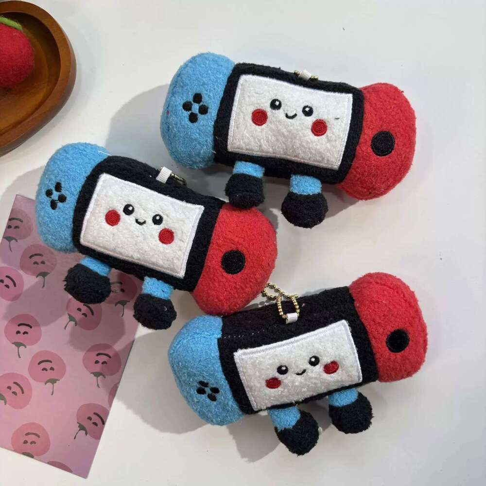 ZAKOL Cute Funny Game Console Plush Doll Stuffed Toys Keychain Kawaii Bag Hanging Pendants Couple Keychains Gift