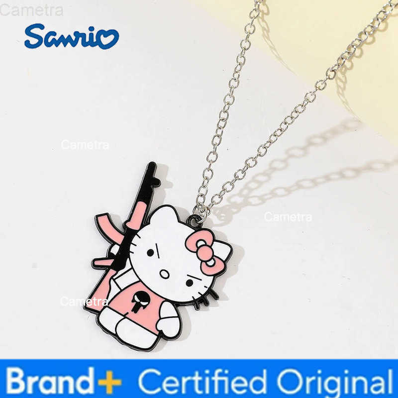 Sanrio Hello Kitty Necklaces Cute Funny Kitty Cat NeckChain For Women Girls Fashion Jewelry Ornaments Gifts H251229