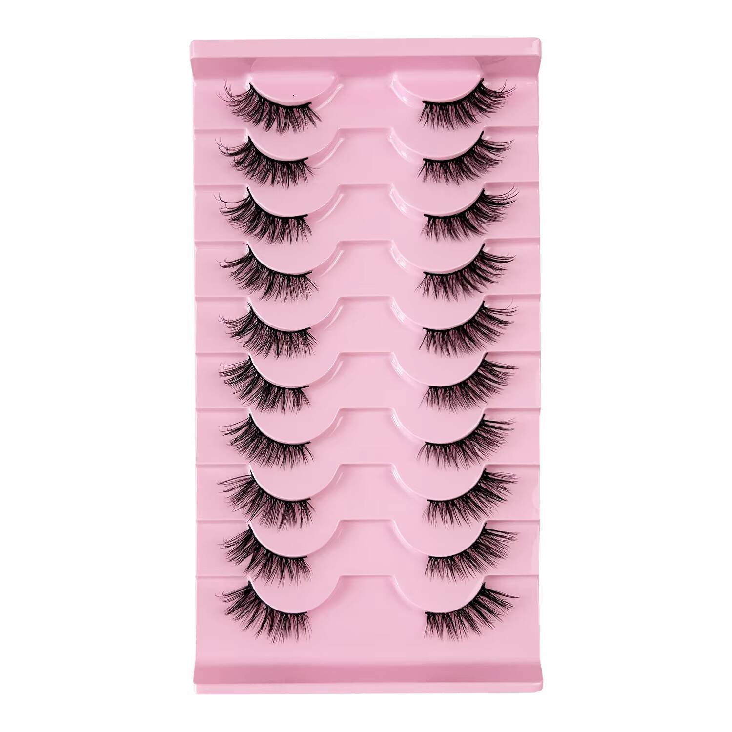 Wholesale Natural 3d Eyelashes Faux Mink Eye Lash Vegan Mink Lashes 12mm 15mm 20mm False Eyelash Vendor