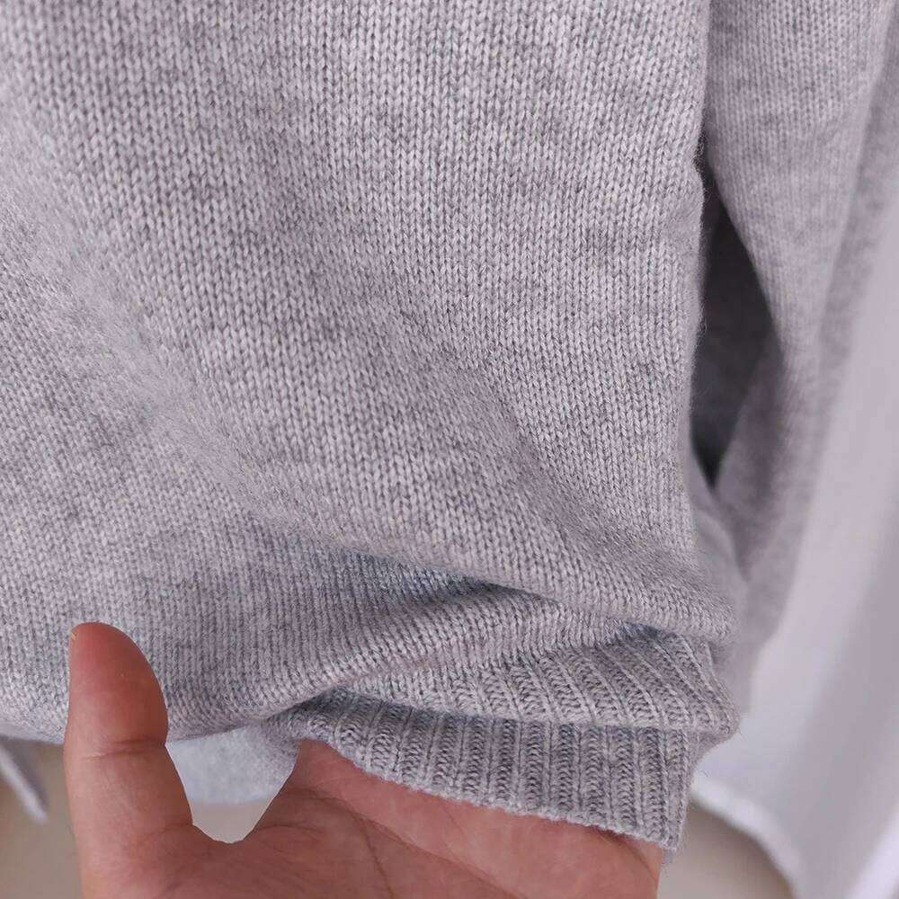 Rowan M524 Letter Jacquard Knit Pullover Winter O-Neck Long Sleeve Female Sweater Classic Casual Cozy Lady Top