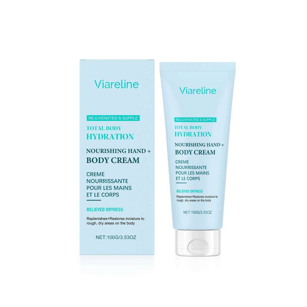 Viareline Moisturizing Lotion Gentle Hydrating Nourishing Skin Evening Body Care Cream