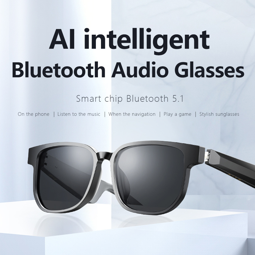 New Smart Bluetooth AI Sunglasses for Driving, Listening to Music, and Calls with UV Protection Specialized Bluetooth Sunglasses for Cycling