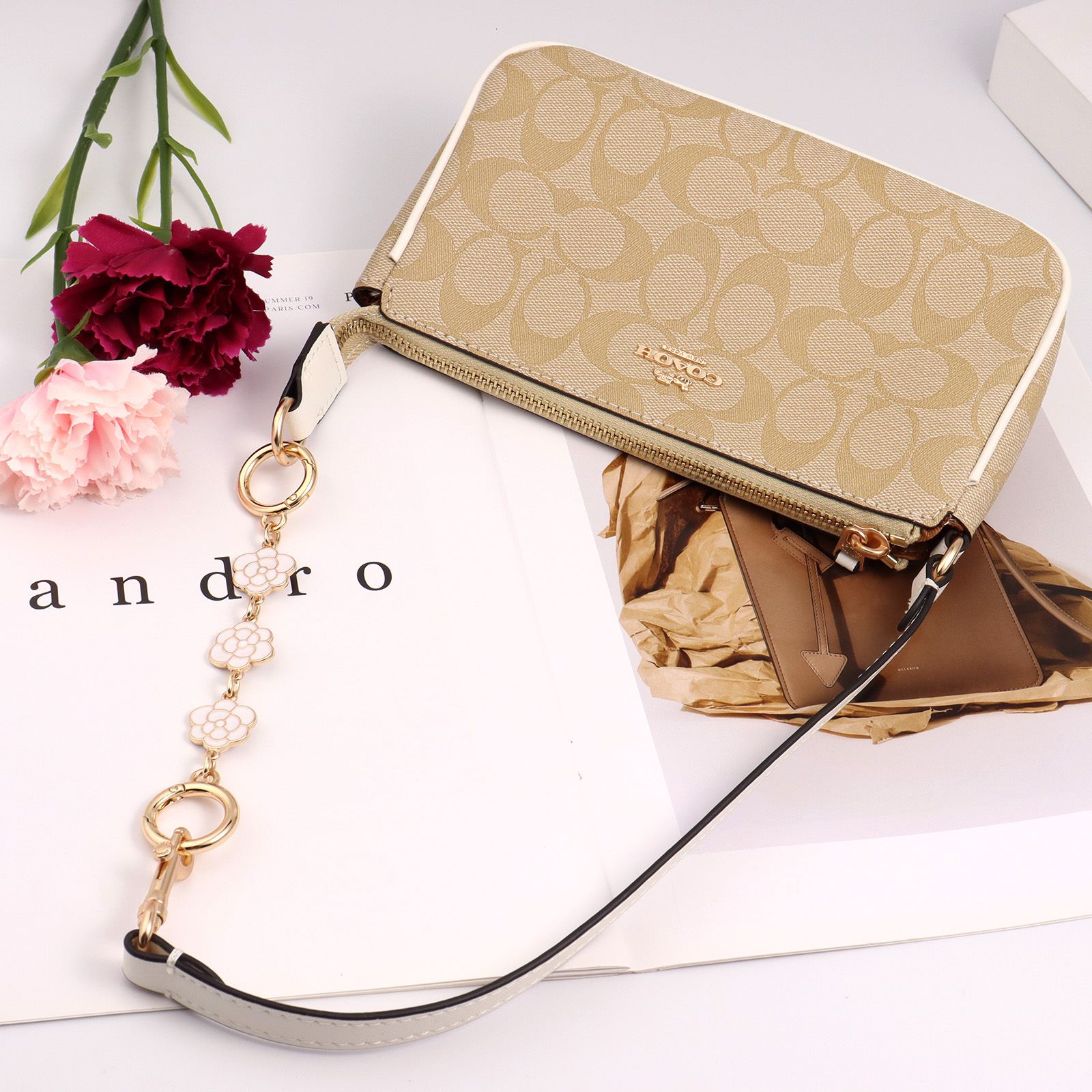 Craftsmanship Suitable for Extension Chain Underarm Modification Camellia Extended Shoulder Bag Strap Handicraft Workshop