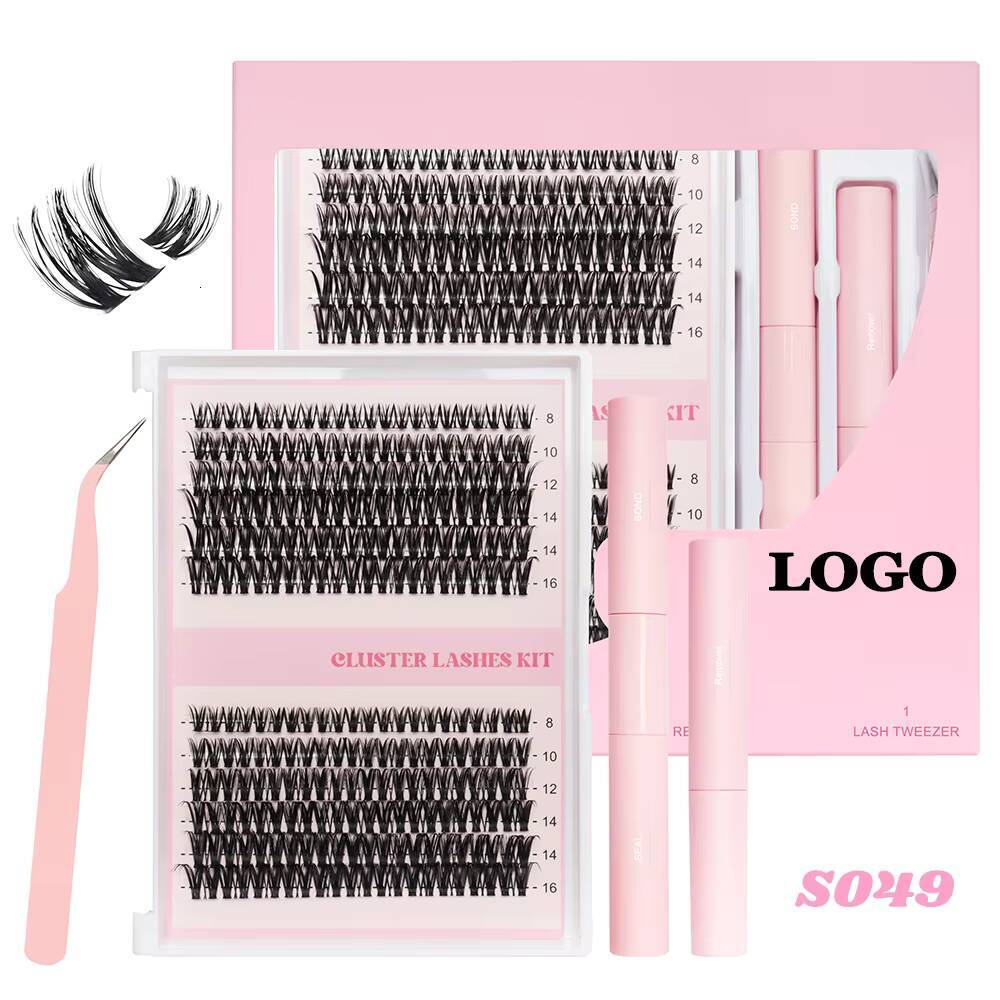 Custom Cluster Lashes Kit Individual Pre Cut Diy Cashmere Cluster Lashes Extensions at Home Lash Clusters