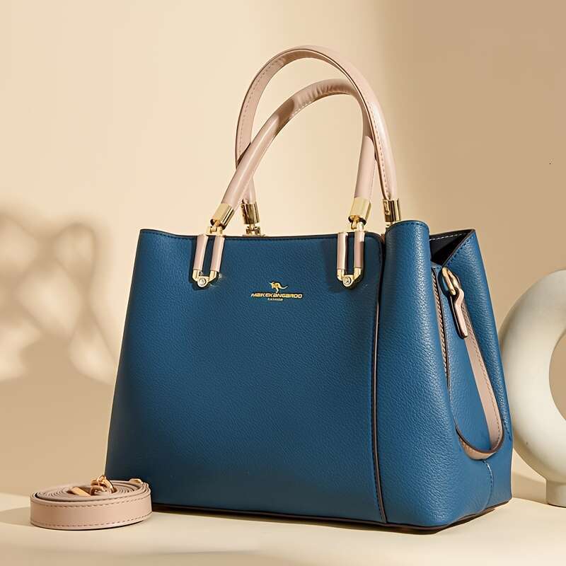 JINXIANGGUO Ladies Handbag Fashionable Large Capacity Elegant Commuter With Detachable And Adjustable Strap Can Be Worn As A Shoulder Or Crossbody Bag