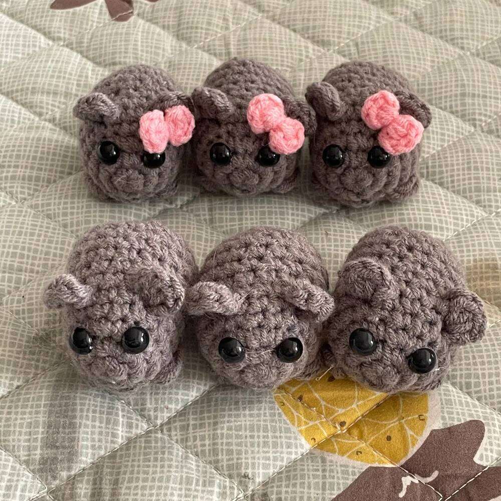 ZAKOL Sad Hamster Violin Song Plush Bag Charm Cute Keychain Accessories Gift for Friends