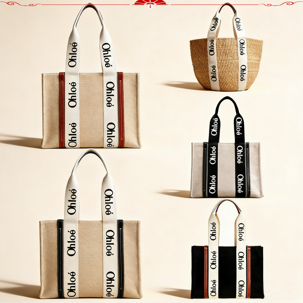 designer shoulder bag Tote Bag Handbag chlohandbag handbag sac bags for women Handbag Classic Letter Shoulder Bag Shopping Bag Linen Grass Woven Canvas Beach Bag