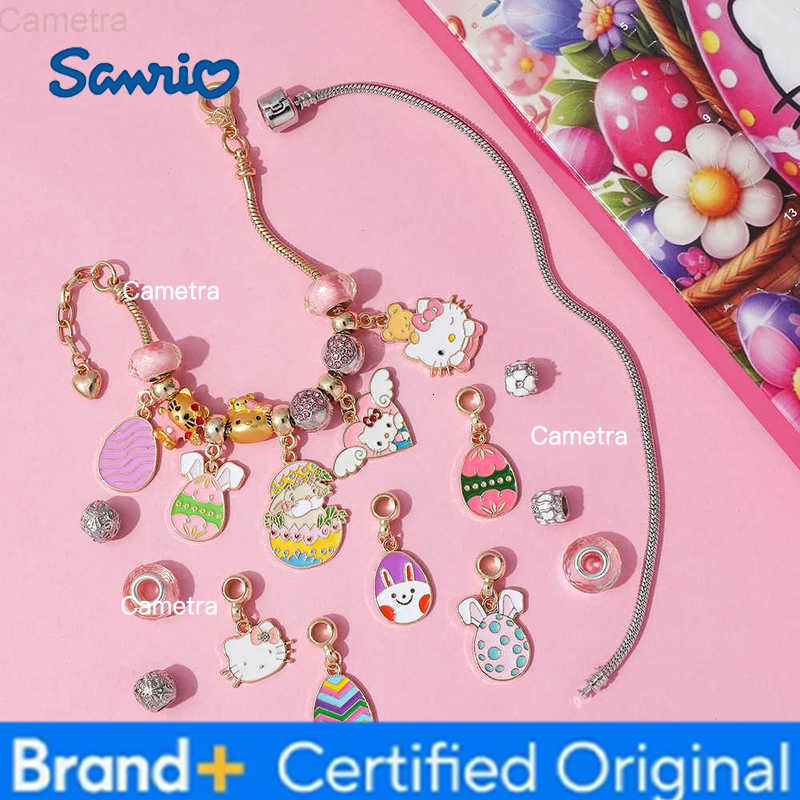 Sanrio Hello Kitty Anime Figure Advent Surprise Blind Box Fashion Exquisite DIY Charm Bracelet for Girls Jewelry Accessory Gift H251229