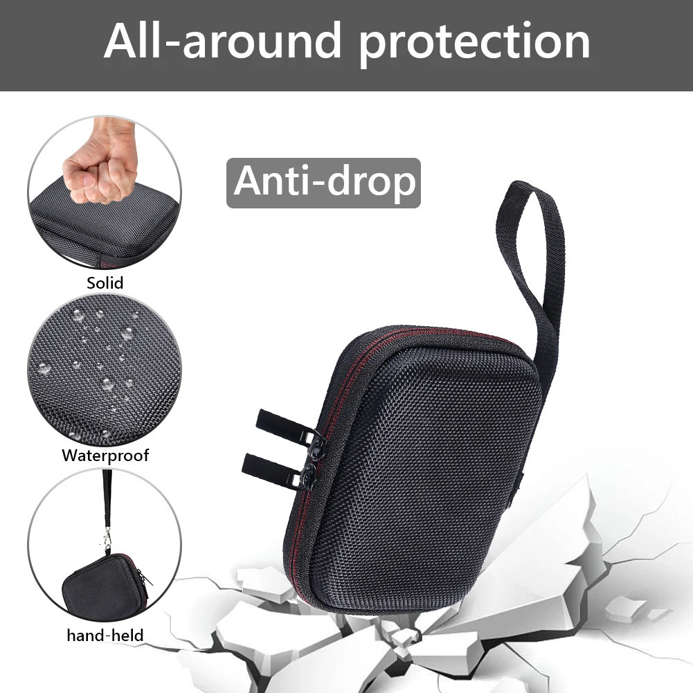 EVA Hard Drive Case Shockproof Protective Travel Case with Mesh BagHand Strap for Samsung T7 Shield/T9 4TB/2TB/1TB Portable SSD 251224