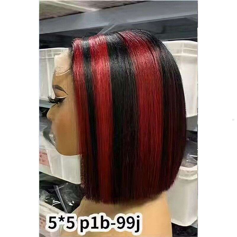 Bob Straight 2*6 5*5 Lace Wig 100% Human Hair Aimeier