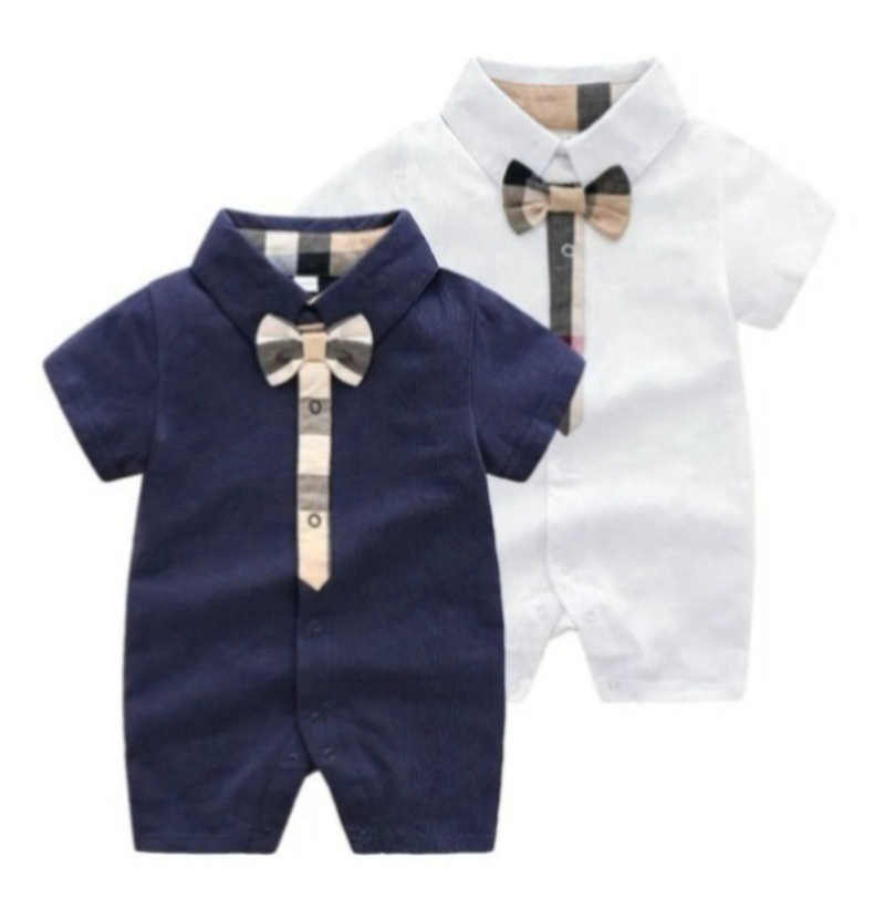 Kids Clothing Sets Newborn Baby Romper Girls and Boy Short Sleeve Cotton Clothes Designer Brand Letter Print Infant Baby Romper Children 013