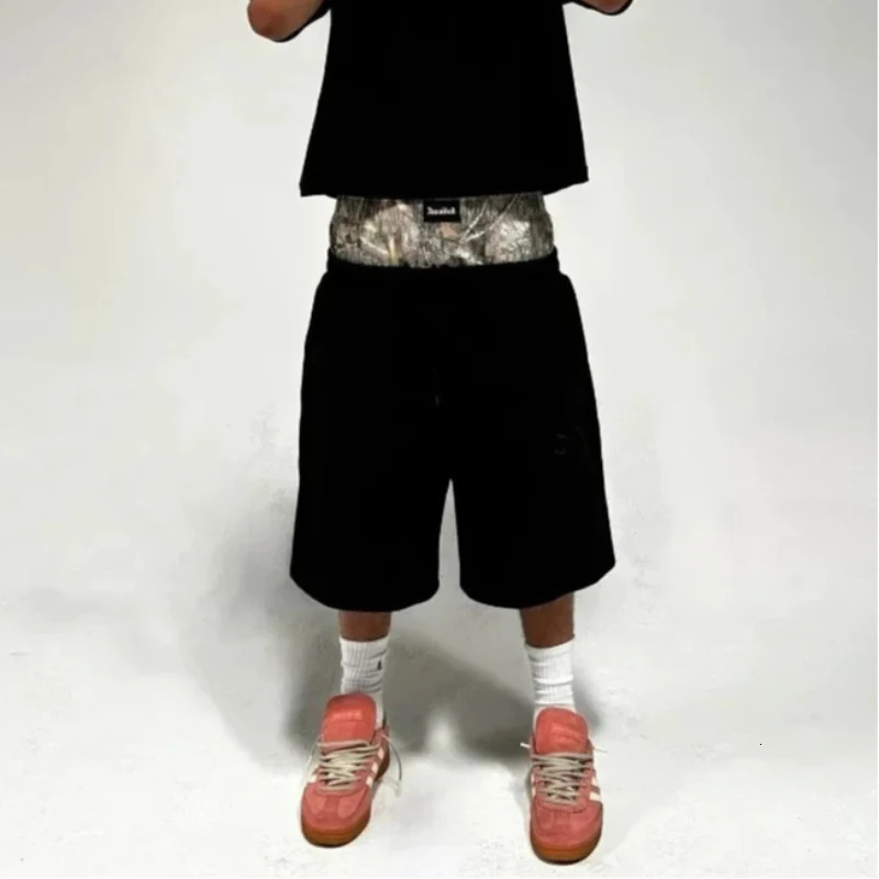 Mens oversized double-layer Gothic pants American fashion streetwear Y2K Harajuku loose fit high waist wide legs 251223