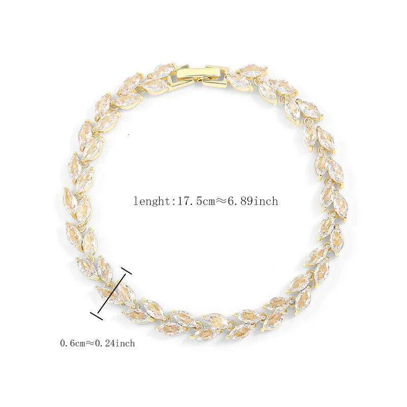 ZAKOL Shiny AAA Zircon Bracelet with Blessing Card Gorgeous Birthday Valentines Day Anniversary Jewelry Gifts For Women