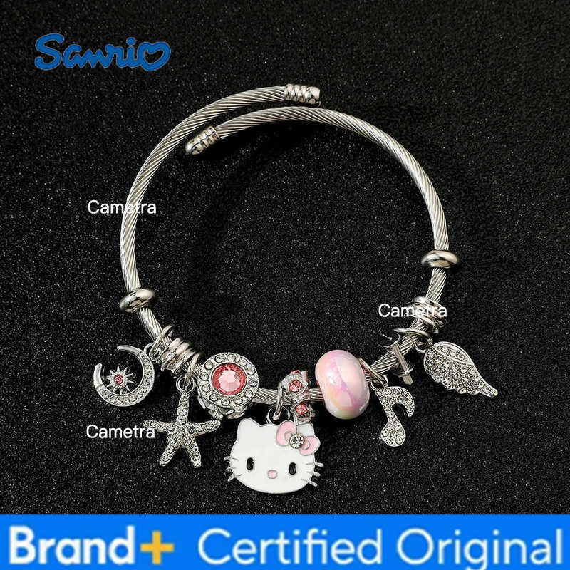 Sanrio Anime Character Bracelet Hello Kitty Bracelet CinnamorollClassic Bangle for Friends Birthday Jewelry Gifts Fashion H251229