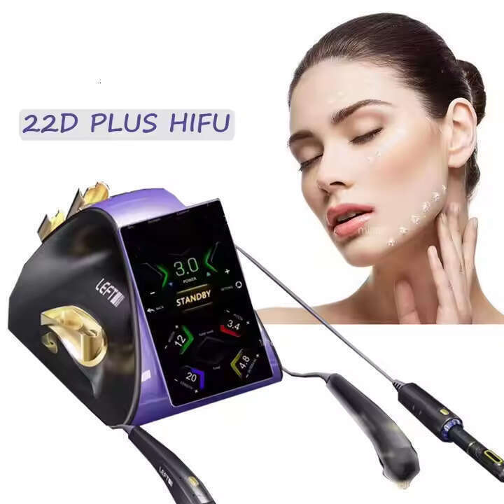 Ultrasonic High Intensity Focused Ultrasound Desktop Hifu 22D Anti-Aging Slimming On Face & Body Weight Loss Targeting Arm Privacy Regulation Home Use