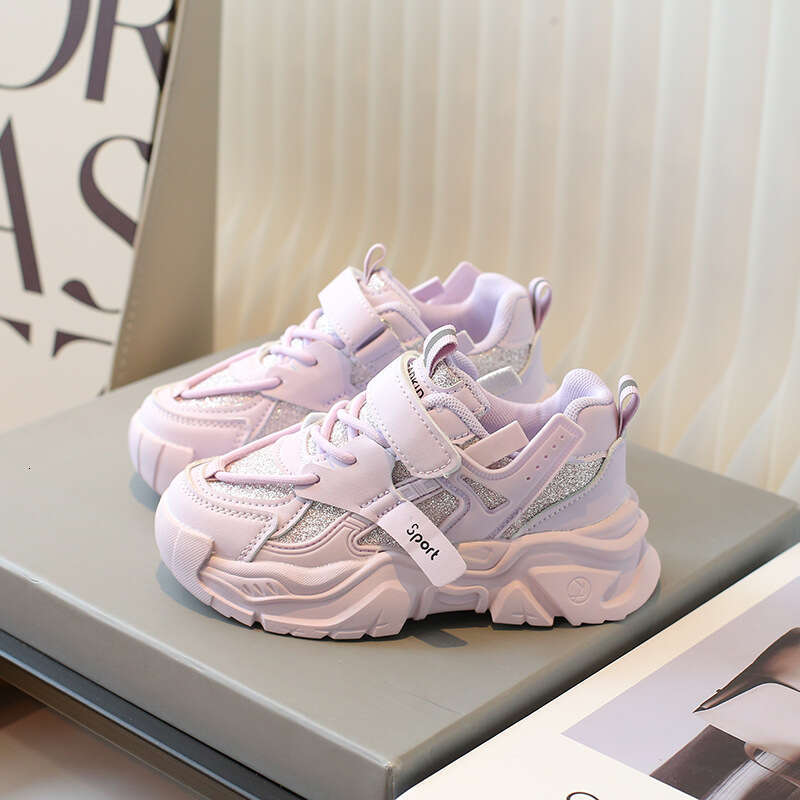 Ins Children's Dad 2025 Spring and Autumn New Korean Style Boys' Soft Sole Running Girls' Casual Sports Shoes