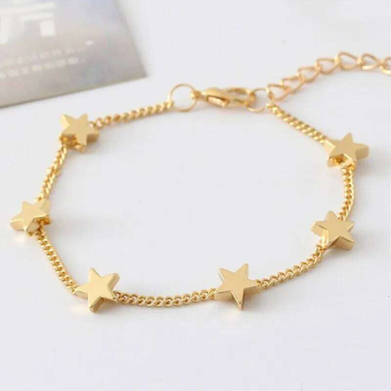 L151 HOT Sale Women LOVE Heart Star Bracelets Infinity Minimalist Jewelry Summer Beach Boho Dainty Pulseras Mujer 25H1229