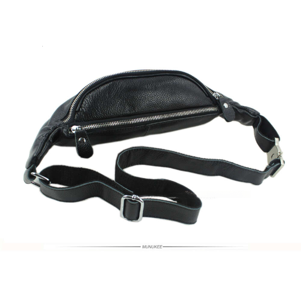 Fashion New 2015 genuine leather waist packs men money belt bag fanny pack small black brown free shipping H6.14#120 ddmySept