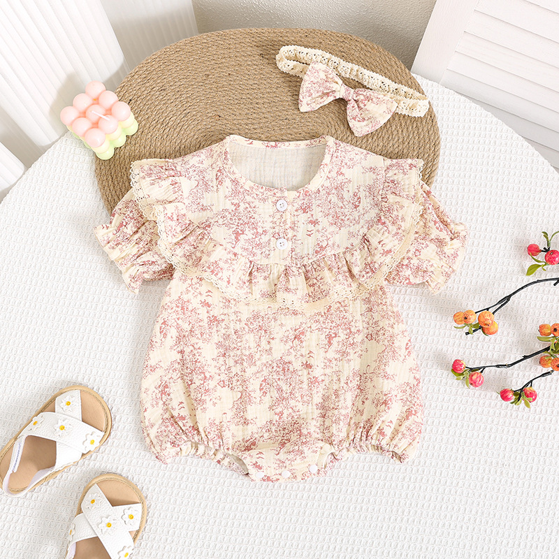 Full Moon Baby Summer Wear Chinese Ink Painting Princess Burp Cloak Newborn Girls Baby Hundred Days Cotton Lightweight Sweater