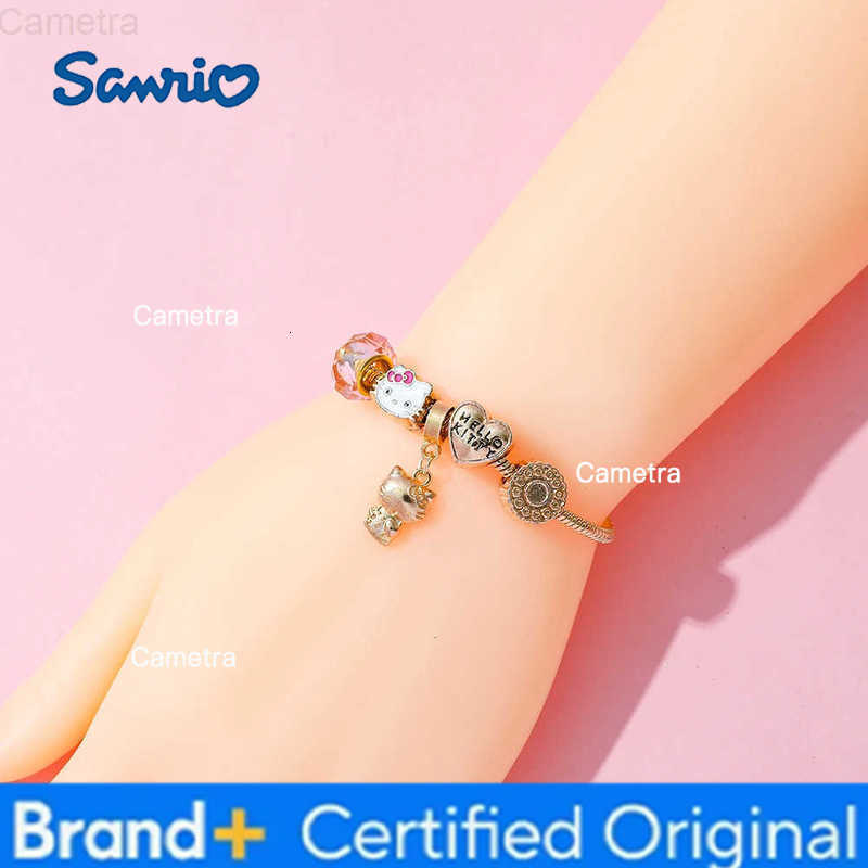Sanrio Hello Kitty Cartoon DIY Bracelet Cute Fashion Bangle Jewelry Accessories Unique Birthday Gift for Girls H2512291