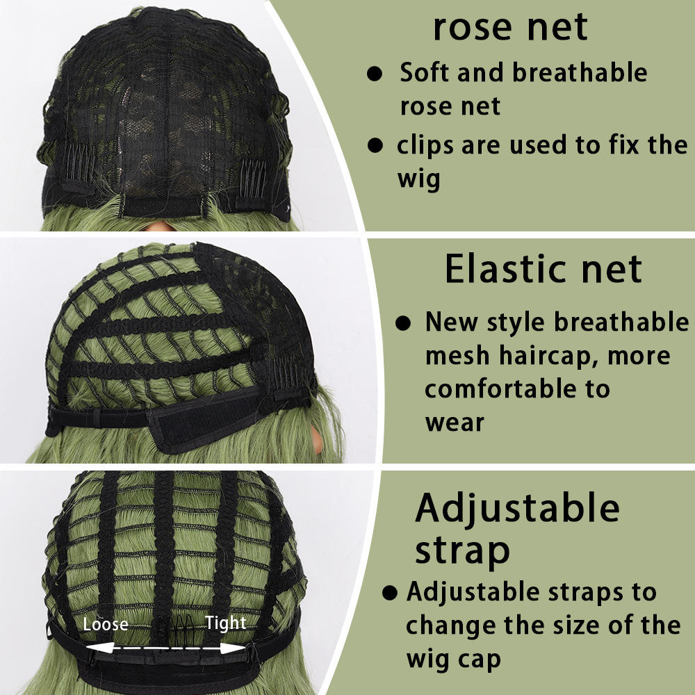 Hot selling wholesale 28 inch synthetic fiber wavy women's wig