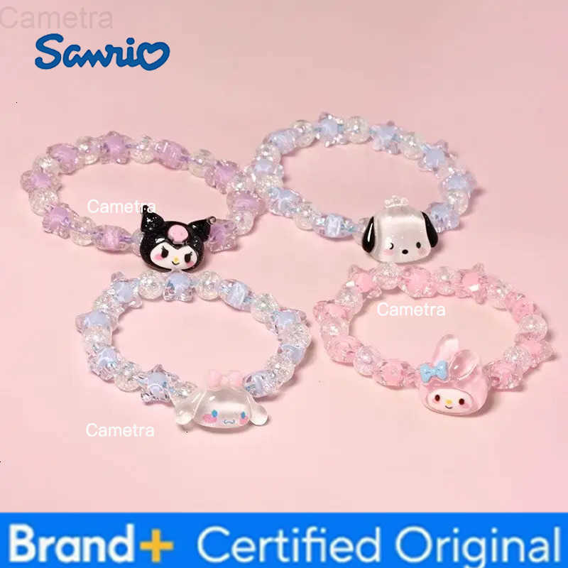 Sanrio Cute Crystal Couple Bracelet Cartoon Melody Kuromi Handmade Gift for Best Friends Birthday H251229