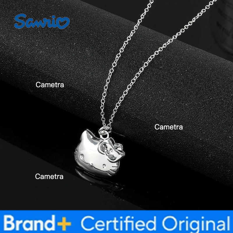 Sanrio Y2k Hello Kitty Necklace With Chain Imitation Pearl Necklace Korean Jewelry for Kids Girls Fashion Pendant H2512291