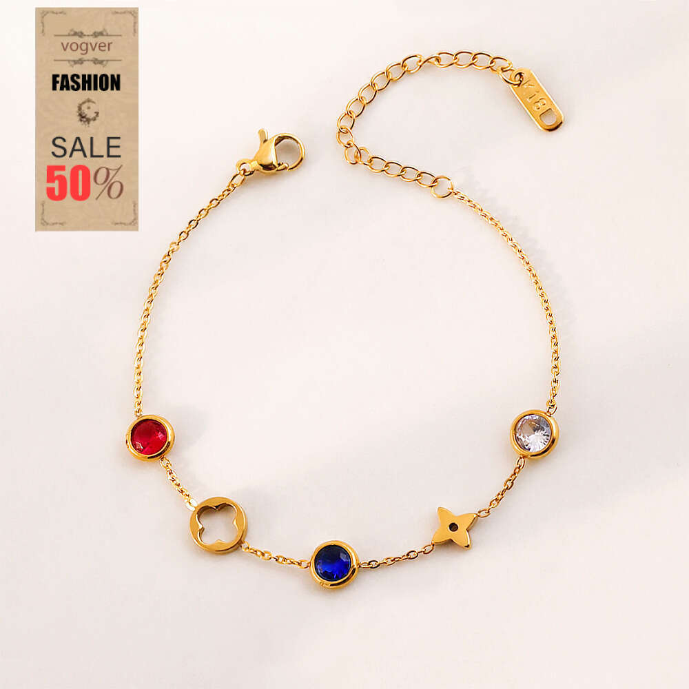 Bracelet For Women Gold Titanium Steel High-End Non-Fading Bracelet, European and American Hot-Selling Daily Wear Fashion Jewelry