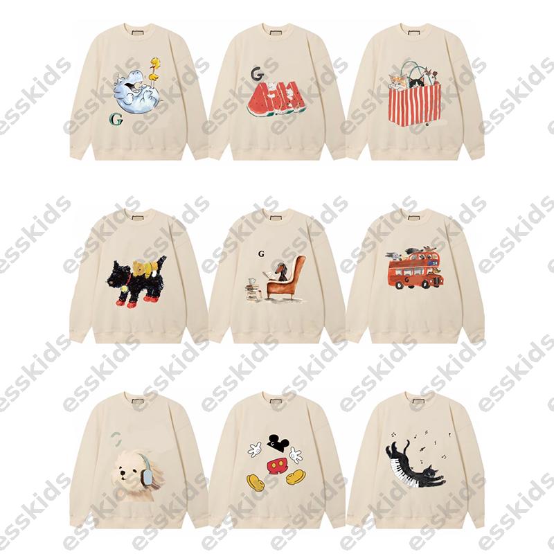 Designer Childrens Sweatshirts Luxury Kids Pullover Hoodless Sweatshirts Animal Print Tops Children Autumn Clothing Casual Sweatshirt Boys DLD2512296