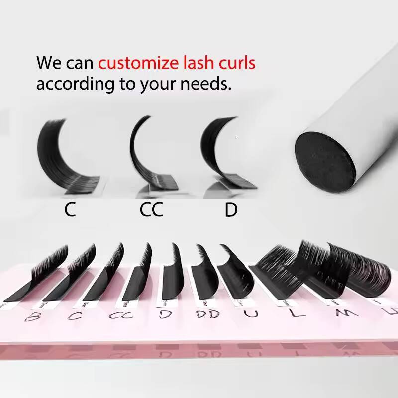 Lash Premium Silk Eyelash Extensions 7mm 17mm Soft Velvet Korean Volume Cashmere Lash Extensions Matte Black Eyelash Trays