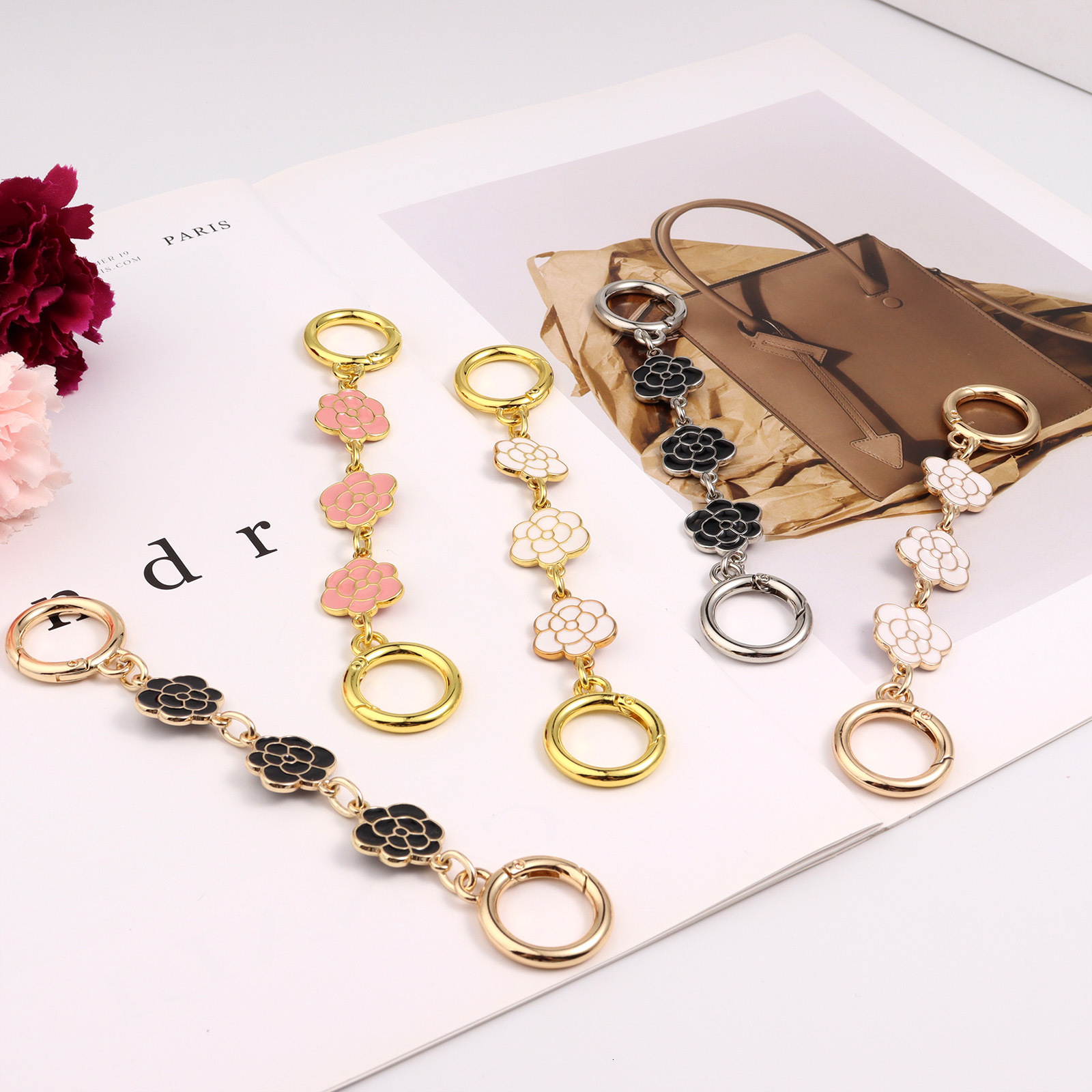 Craftsmanship Suitable for Extension Chain Underarm Modification Camellia Extended Shoulder Bag Strap Handicraft Workshop