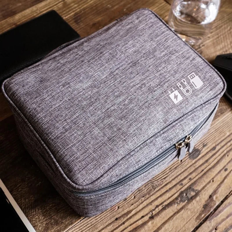 Storage Bag Organizer Waterproof Case Cable USB Gadgets Tech Pouch Digital Portable Travel Small Carrying Case 251224