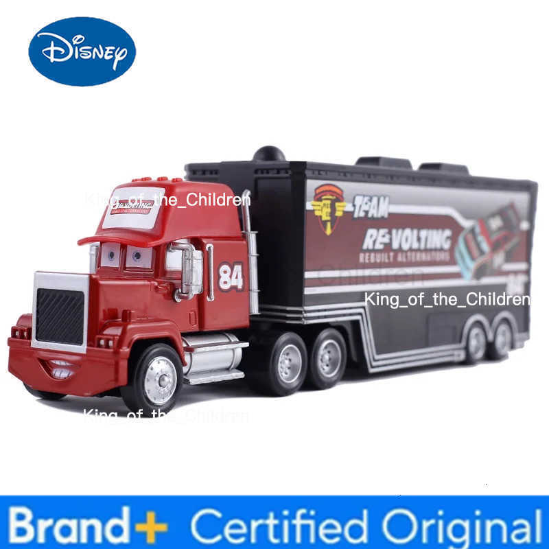 Disney Pixar Cars Trucks Mack Anime Toy Car Ramirez Container Trucks Racing Dinoco 155 Die Cast Model Kids Birthday Gifts Toys H251229