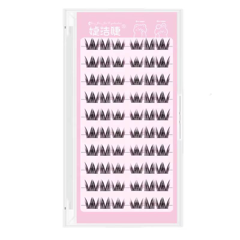 3D Three Step No Glue Eyelashes Cluster Lash Set Graduated Lengths Natural Volume Easy Application