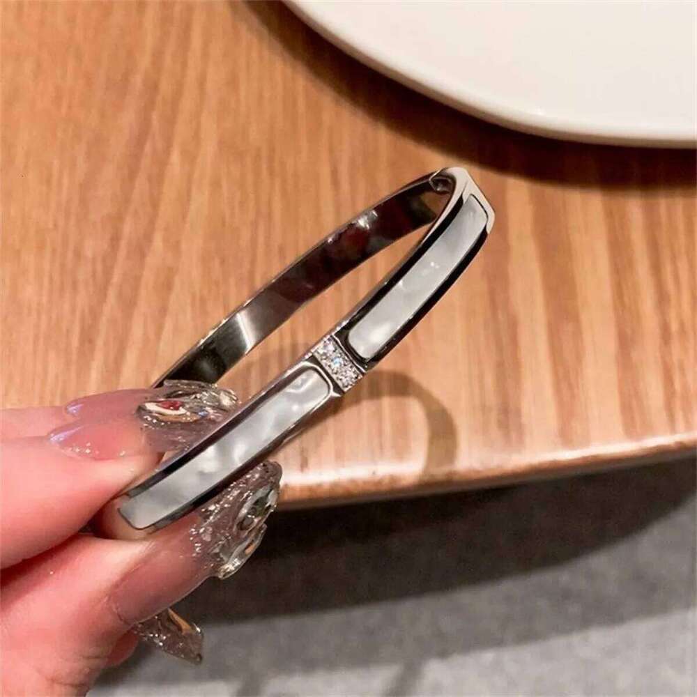 ZAKOL 5Pcs/set Silver Color Titanium Bracelet For Womens Shiny Zircon Inlaid Stainless Steel Bangles Female Jewelry Gift