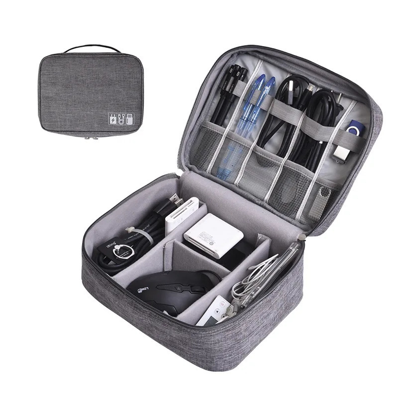 Storage Bag Organizer Waterproof Case Cable USB Gadgets Tech Pouch Digital Portable Travel Small Carrying Case 251224