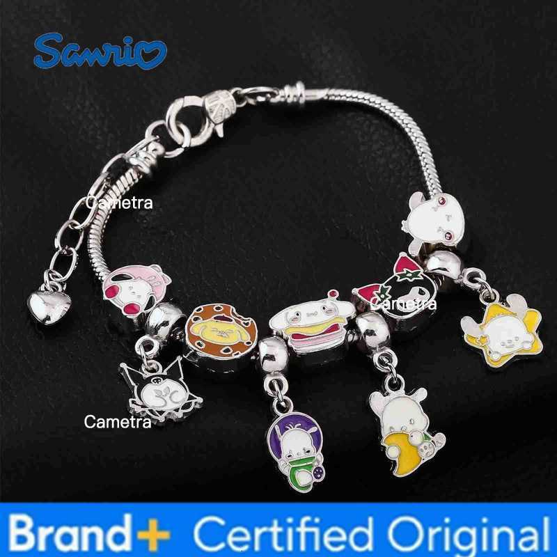 Sanrio Kuromi Pacha Dog Bracelet Black Beauty Melody Cute Pink Suitable For Girls Fan Party Jewelry Accessories Gift H251229