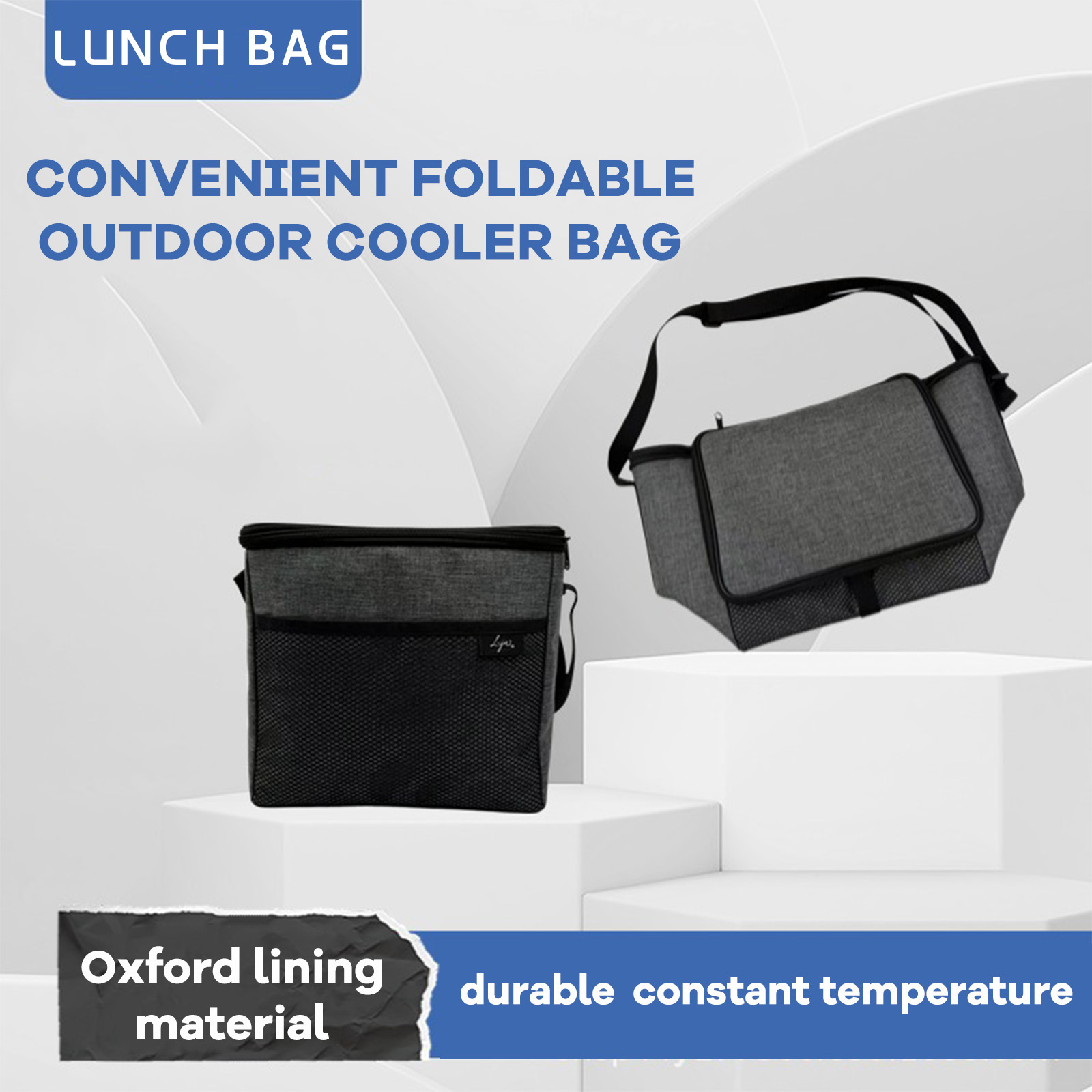 Versatile Single-Shoulder/Crossbody Outdoor Insulator: Keep Your Foods Freshly Chilled or Warm During Any Activity