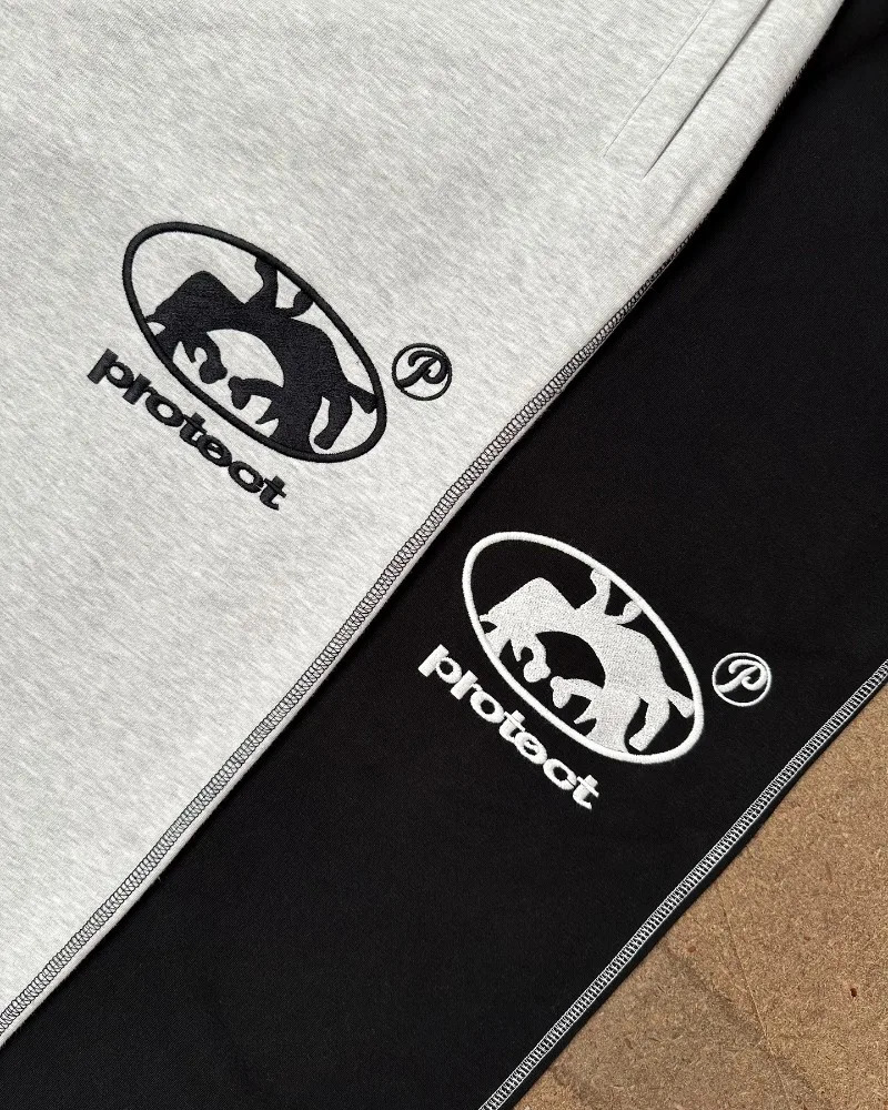 Y2k Harajuku Vintage Embroidery fashion wide leg pants men trend Gothic loose elastic waist pants women casual sweatpants 251226