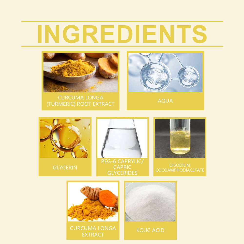 Hoygi Turmeric Pads Gentle Cleansing for Facial Improves Dull Skin Cleanses Soothes Nourishes