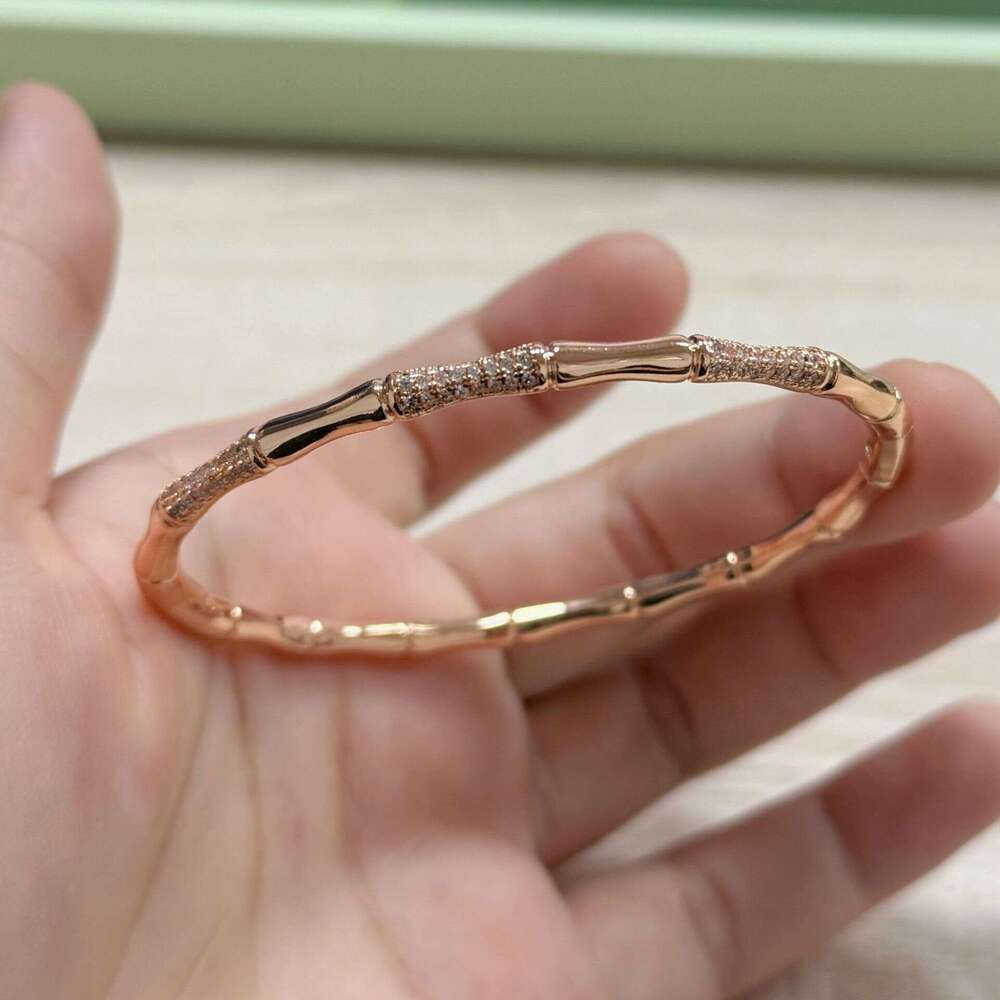 Bracelet For Women High-End Elegant Chinese Style Bamboo Knot Bracelet, Simple New Diamond-Studded Versatile Jewelry