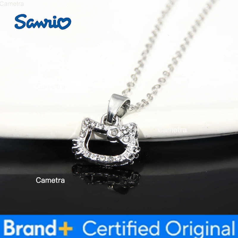 Sanrio Anime Cartoon Hello Kitty Pendant Necklaces Fashion Bow Cute Cat Necklace for Women Men Jewelry Accessories Gifts H251229