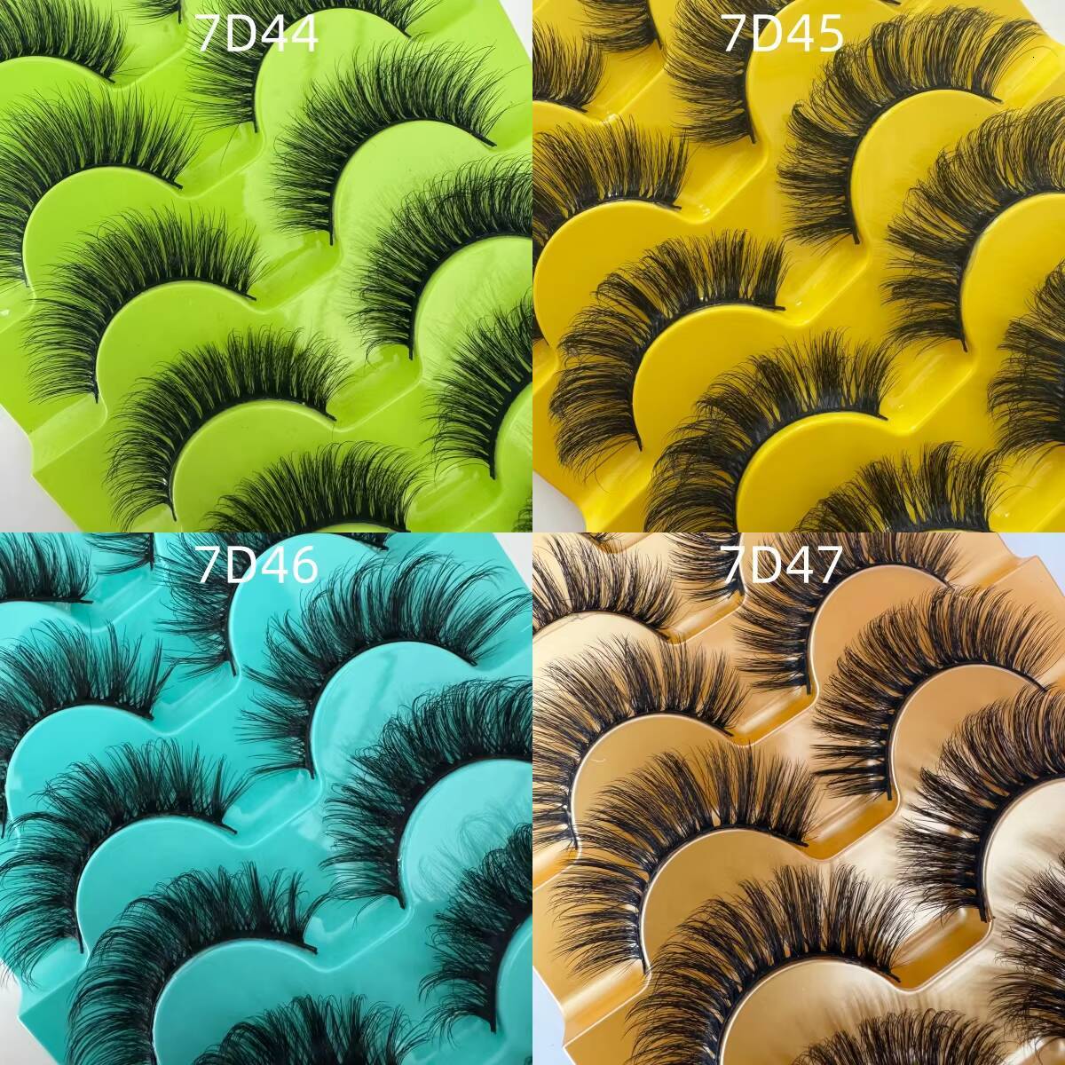 Wholesale Vendor 3D Fluffy Faux Mink Eyelash Strip Handmade Private Label False Eyelashes Natural Vegan Style Lashes