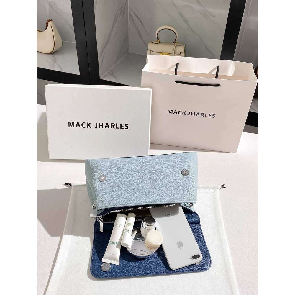 MACK JHARLES Color-Block Handheld Tote 2025 New High-End Niche Design Crossbody Bag for Women