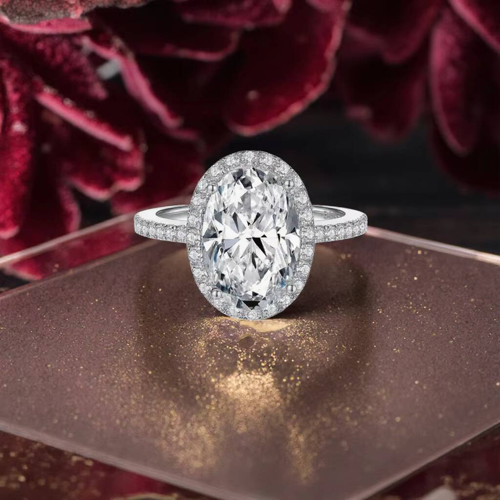 18K Pure Gold Platinum Jewelry Engagement Jewelry 14K 10K Gold D VVS IGI Certified Diamond Lab Grown Ring