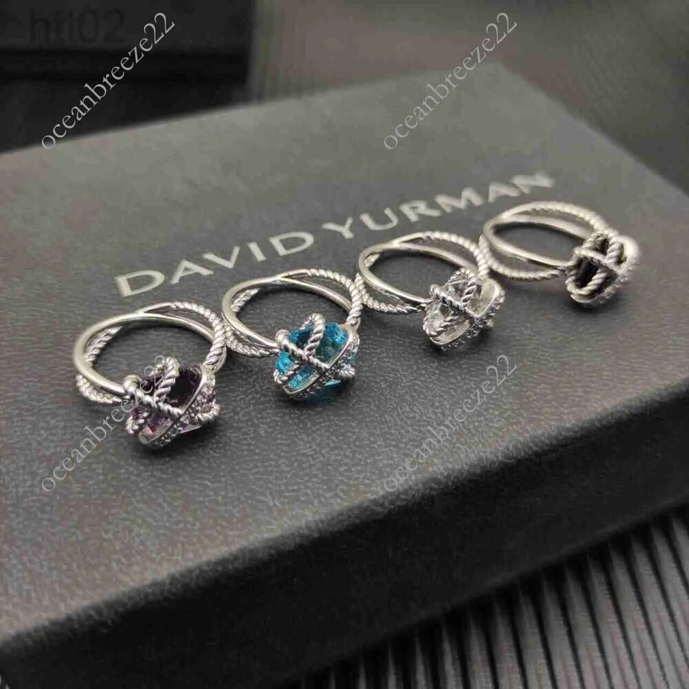 David Jewelry Wholesale Yurmabs Ring Fashion Men Plated Gold Rings Designer For Women Twisted Braided Engagement Wedding Mens Davidlys Ring c08