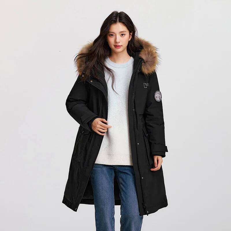 Semir Jacket Women Goose Down 2025 Winter New Waterproof Oil-Proof Stain-Proof Outerwear Warm Loose Daily Women's Clothing