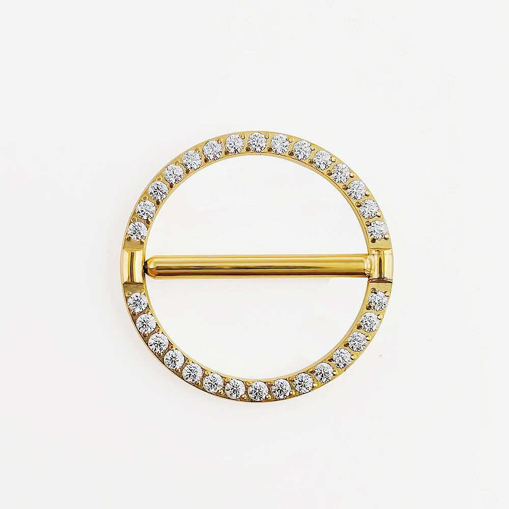 36 Nipple Piercing Jewelry 14G Zircon Nasal Septum Ring Clicker ZC Round Nipple Ring Women and Men Girls Body Jewelry 251224